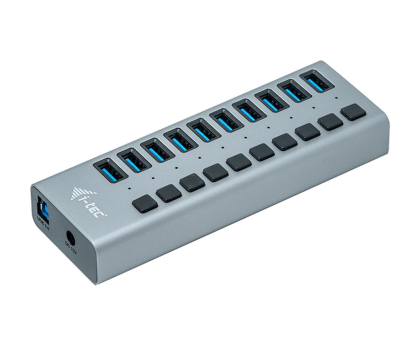 Hub USB I-TEC USB 3.0 Charging HUB 48W 10x portów USB 3.0 wyłącznik portów U3CHARGEHUB10